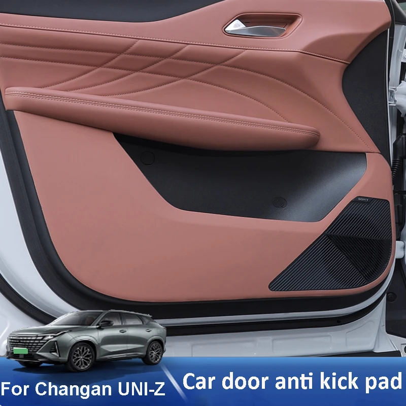 ل Changan UNI-Z UNIZ 2024 2025 باب السيارة مكافحة ركلة الوسادة ملحقات الحماية الداخلية الديكور مكافحة الحشف مقاومة للاهتراء #1