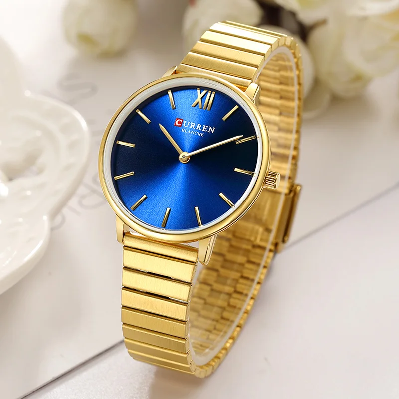 

CURREN 9040 Luxury Women's Quartz Watches Stainless Steel Strap Minimalist Waterproof Business Exquisite Quartz Watch For Women