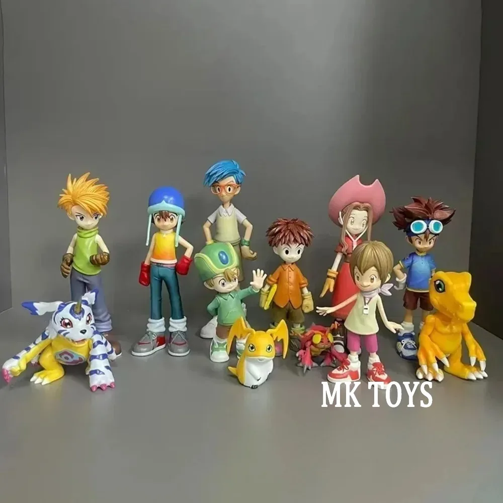 Anime Digimon Adventure Figures Eight Main Characters Action Figures Pvc Collection Model Toys for Children Gifts 5-16cm