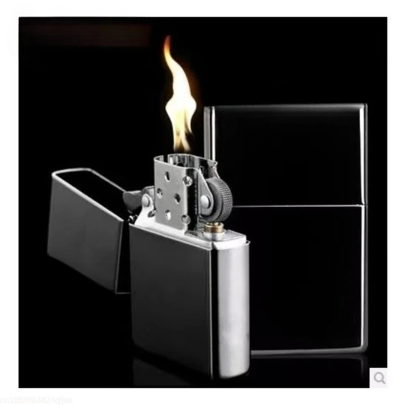 Vintage Metal Grinding Wheel Lighter, Classic Windproof Design, Practical Outdoor Smoking Tool & Daily Accessory Wholesale
