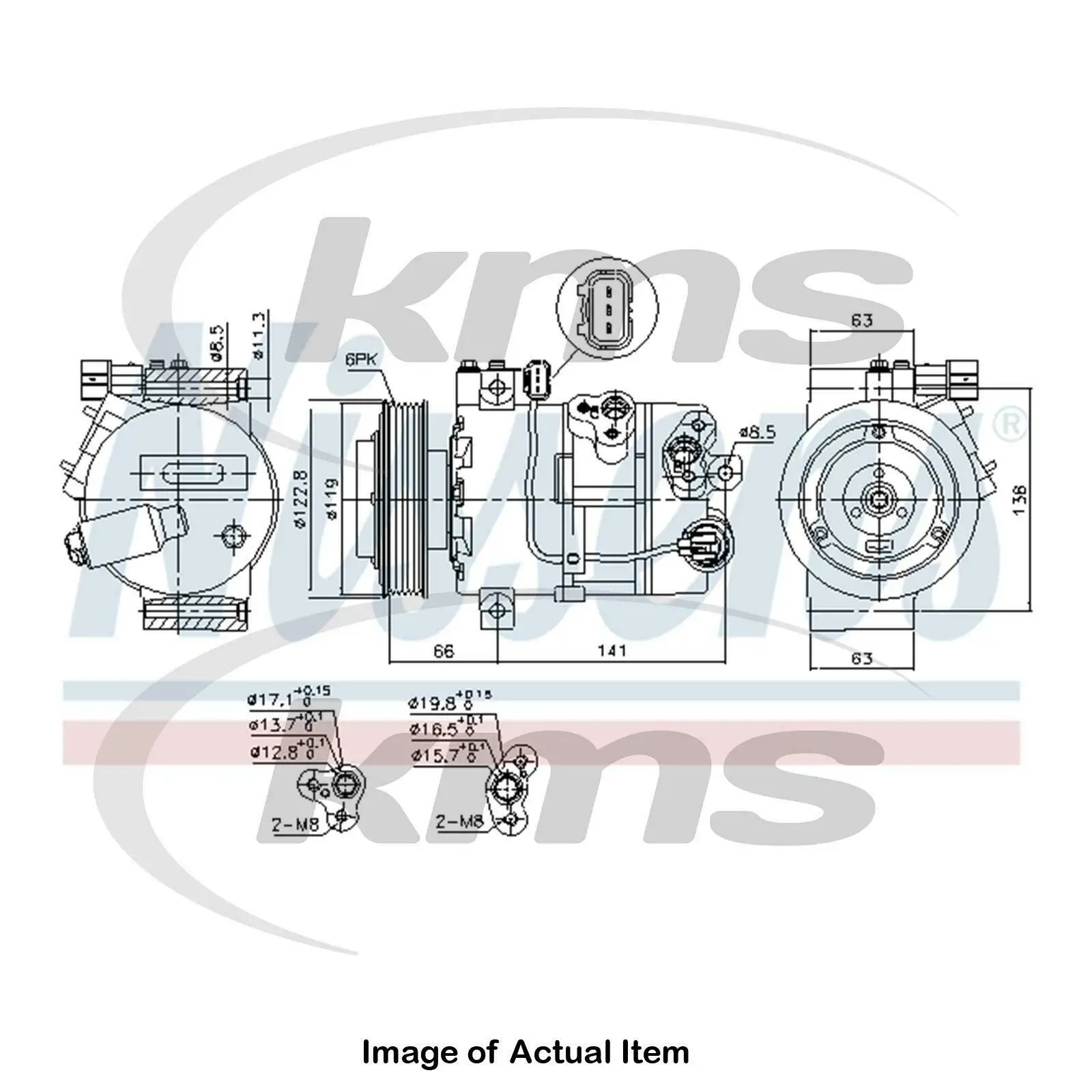 Compressore ac DVE16 per KIA SPORTAGE hyundai Tucson Ix35 97701-2S000 977012 s000 977012 s002