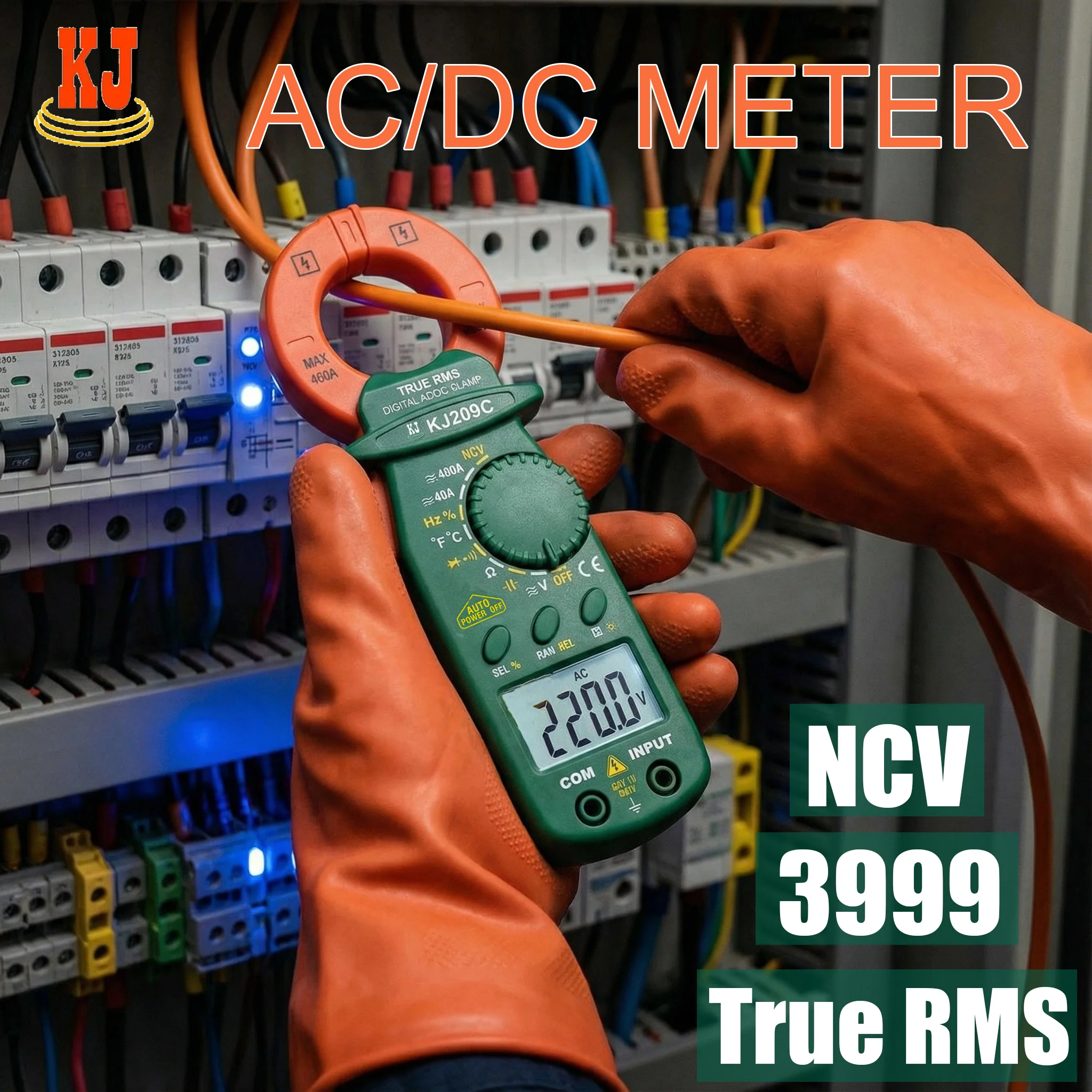 [Pro Choice] 500A AC/DC Clamp Meter - 3999 Count True RMS, NCV Detection, for Safe & Accurate Current Measurement