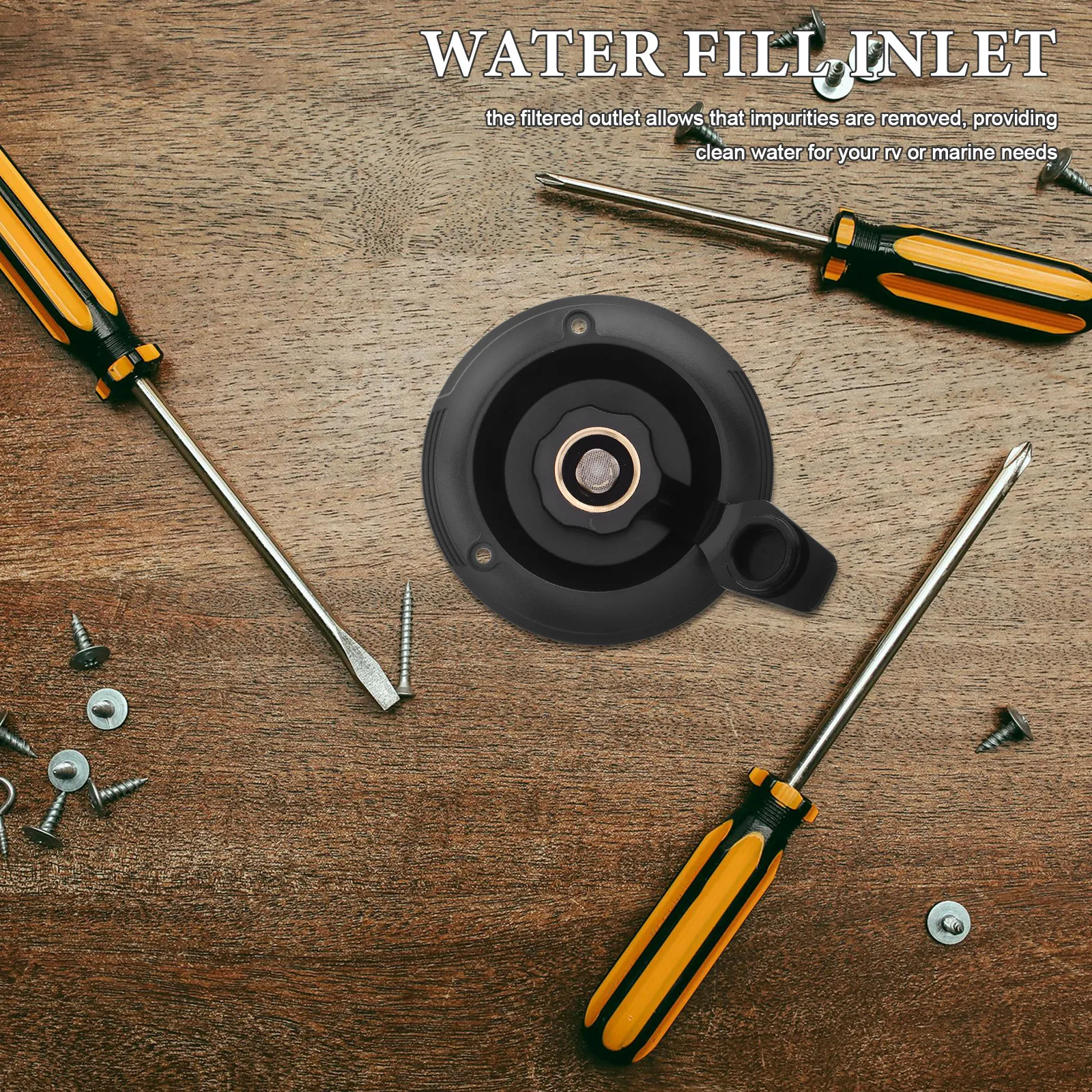 

Water Inlet Parts Rv Replacement Part Valve Check Hose Plug Leakproof Filtered Outlet Easy Install Water Inlet Valve Brass ABS