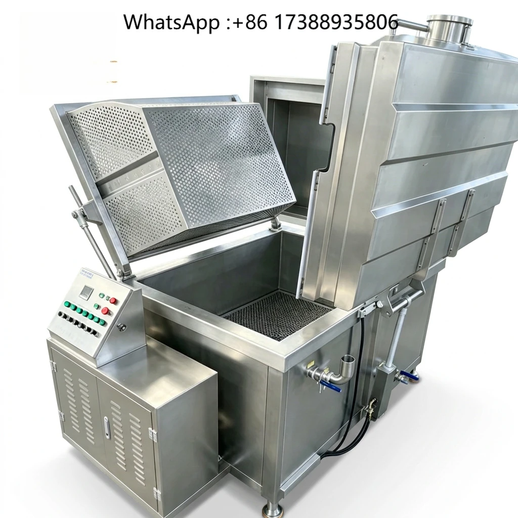 300L Tilting Steam Heating Blanching Cooking Kettle SUS304 Batch Precooking Pot for Central Kitchen Food Processing CE Certified