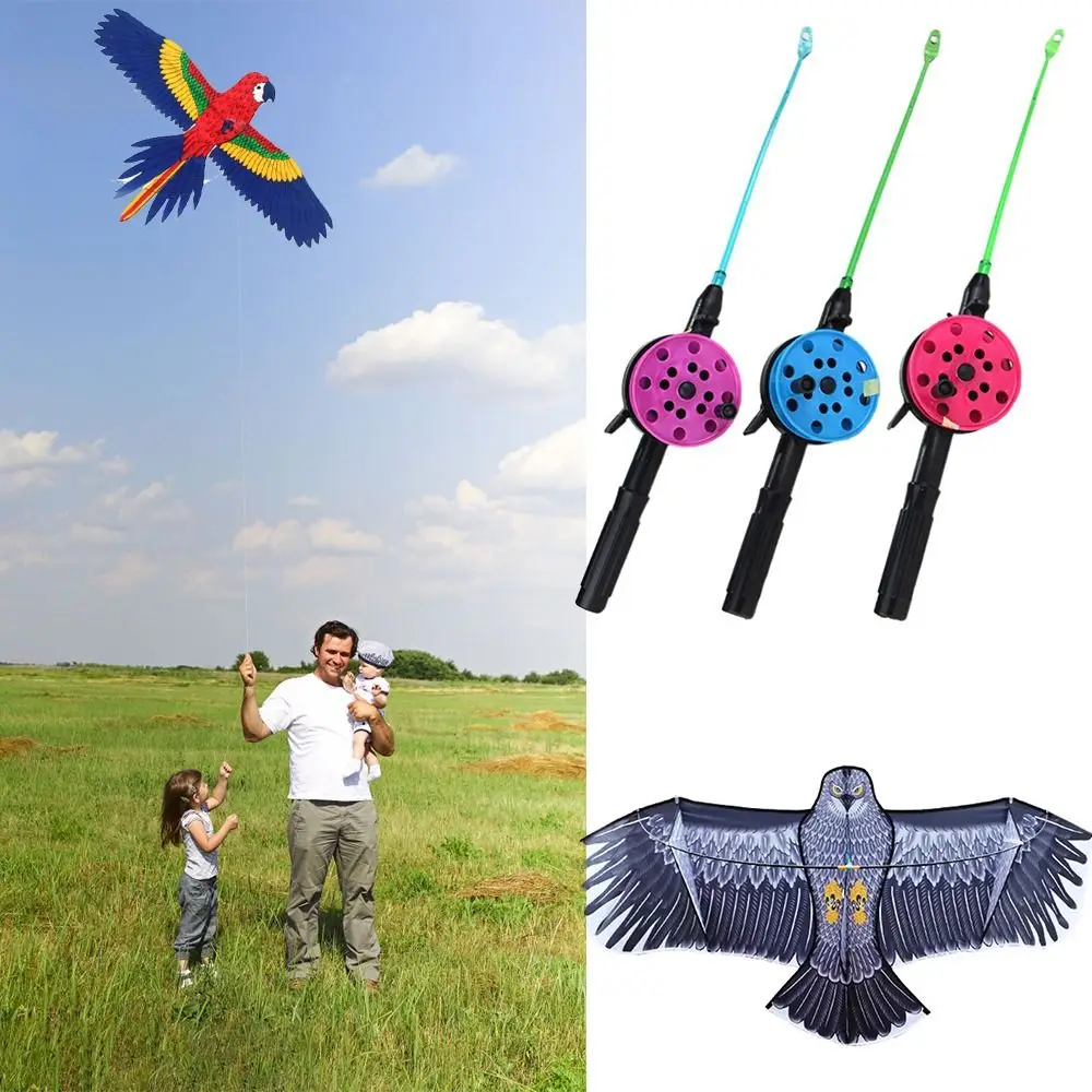DIY Spielzeug Kinder Geschenk Garten Outdoor Sport Drachen Linie Fliegende Vogel Drachen Kunststoff Adler Drachen Große Adler Drachen