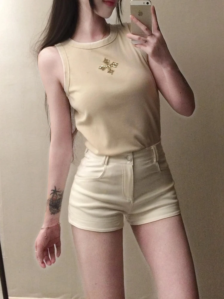 Sweet Cool Spicy American Style Low Waist Denim Shorts Women Summer New Elastic Slimming Butt Lifting Hot Pants Casual Pure C...