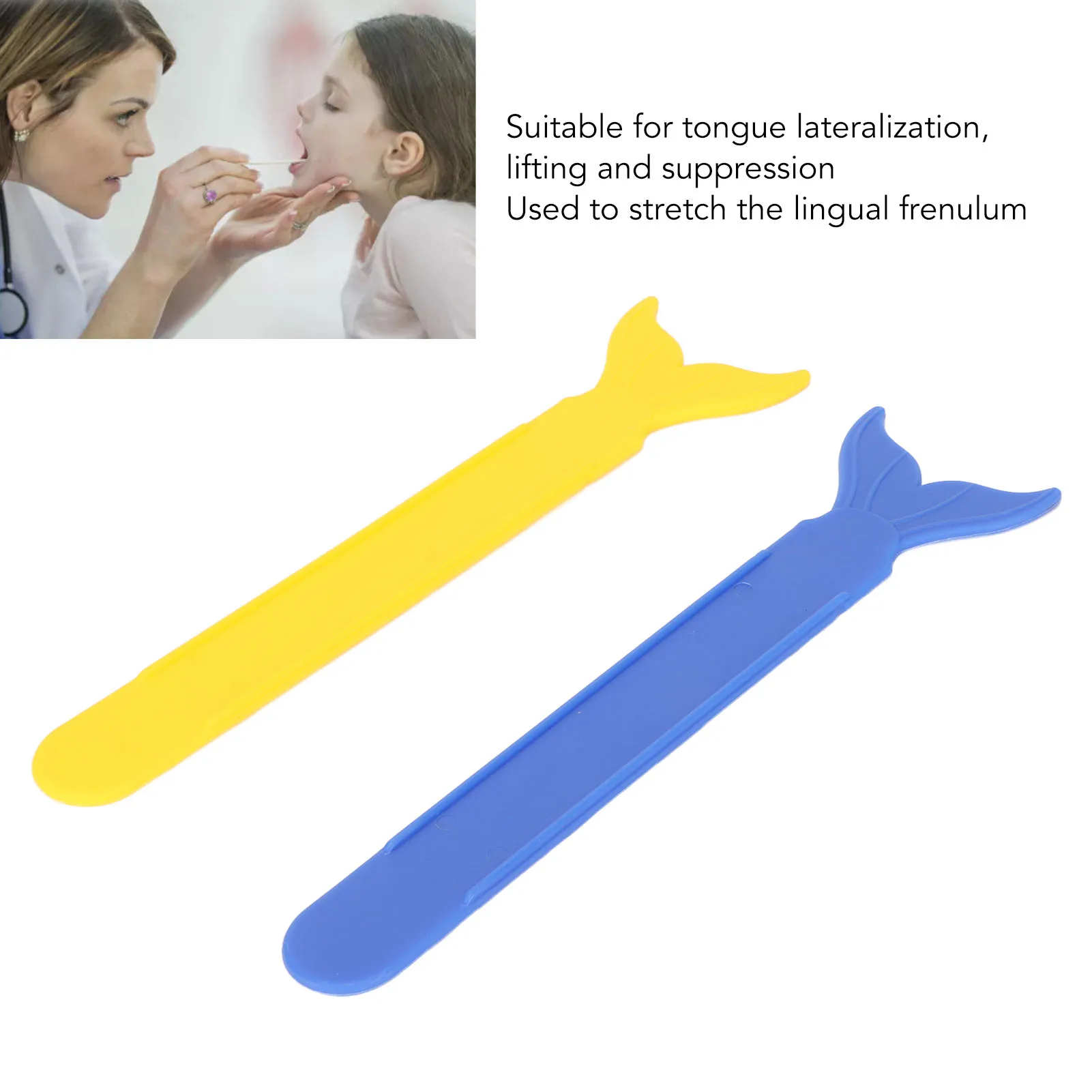 2pcs Tongue Tip Exerciser Trainer Portable Children Plastic Oral Tongue Muscle Strength Training Tool