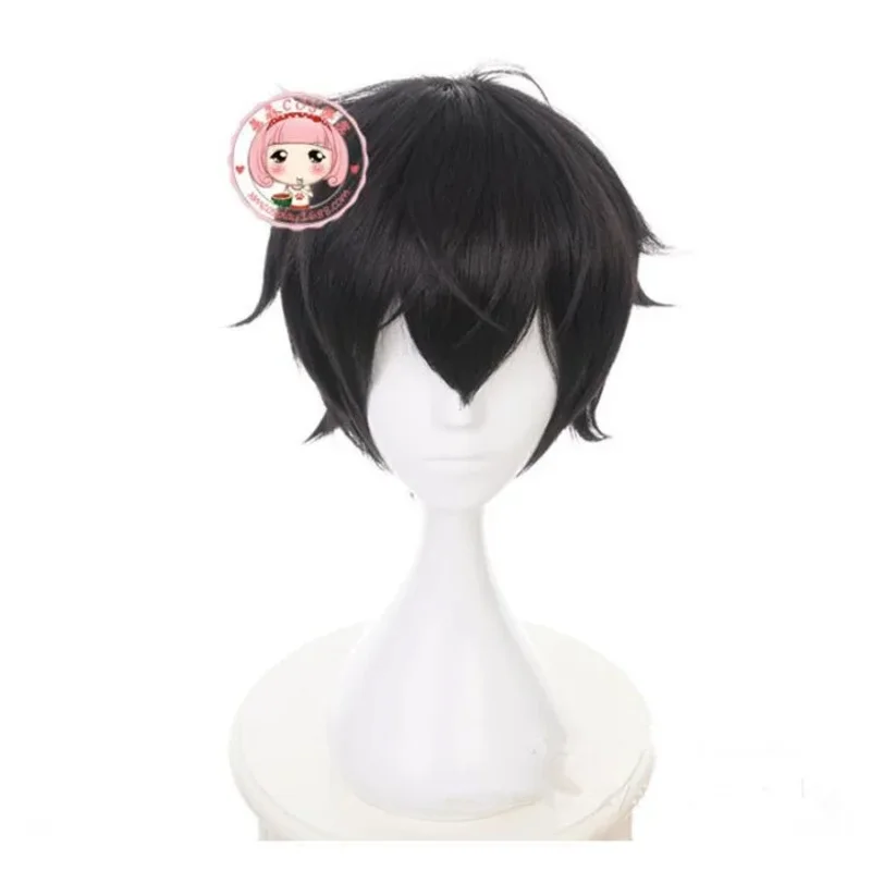 Persona 5 hero Kyoya hibori Rin Okumura houtarou black short cosplay wig A600