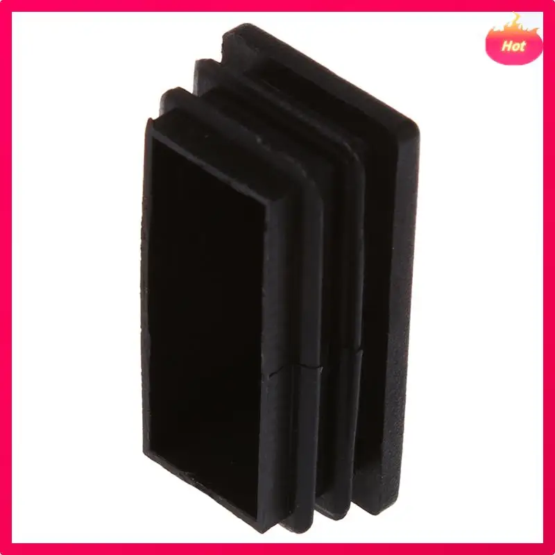 

Пластиковые прямоугольные вставки для трубок, торцевая заглушка 25X50 мм, 200 шт., черные