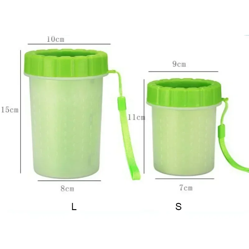 Durable Soft Silicone Pet Paw Cleaner Cup Portable Dog Cat Foot Washer Grooming Cleaning Cup Puppy Paw Washing Tool Pet Supplies