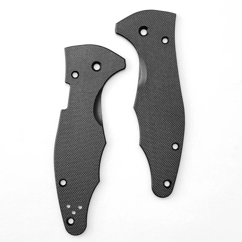 1 Pair Custom G10 Handles Grip Patches Scales for Spyderco Yojimbo2 C85 Folding Knife Parts Make Accessories 3 Colors