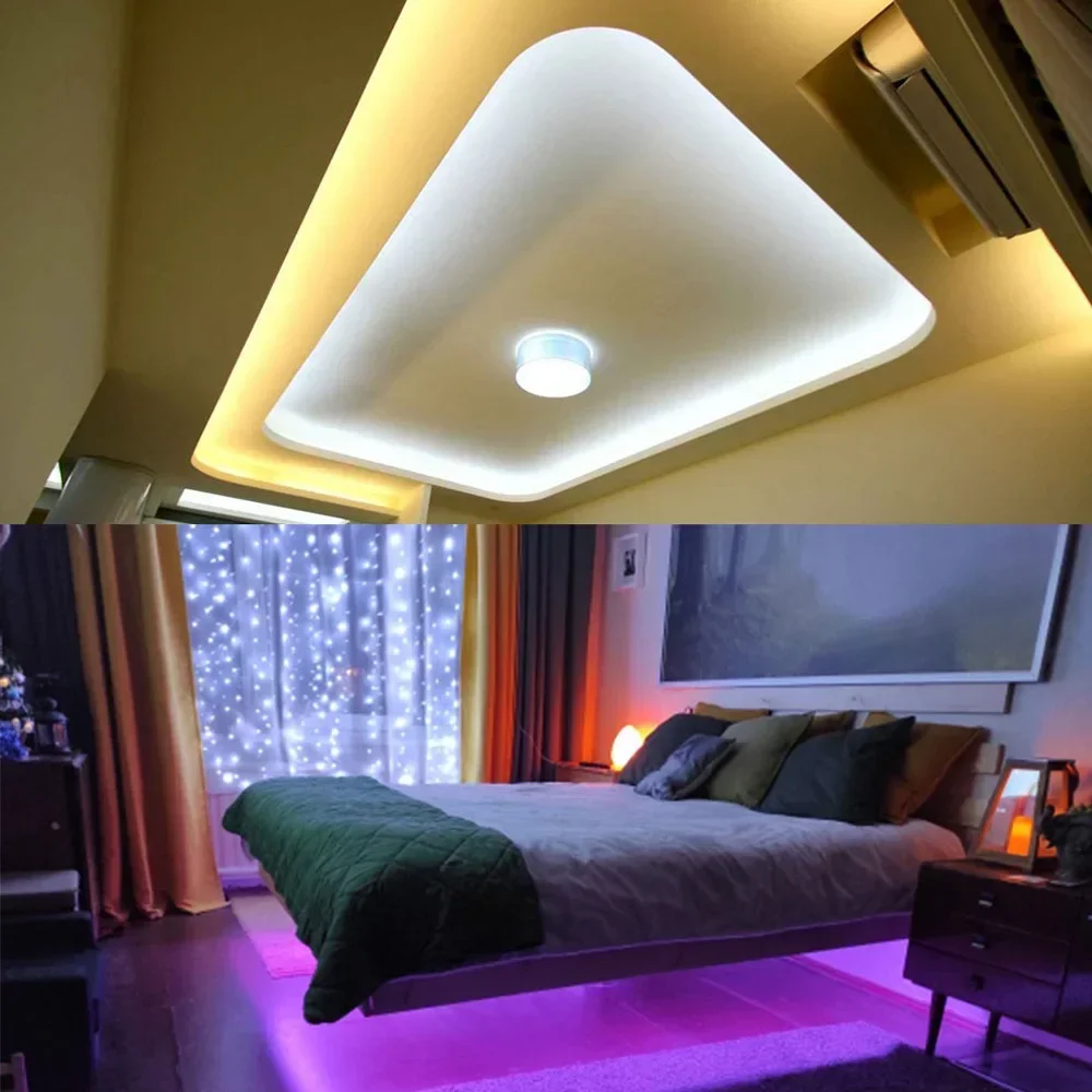 Controller Mini IR 3key LED Light Strip RGB Dimmer Switch DC 12-24V Seven Color Remote Connector Home Atmosphere Decoration Lamp