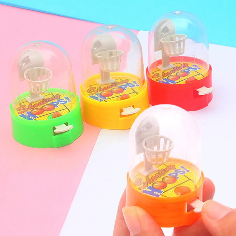 10pcs Mini Basketball Shooting Machines Fingers Shooting Game Toys for Kids Birthday Party Favors Sport Theme Gifts Box Fillers