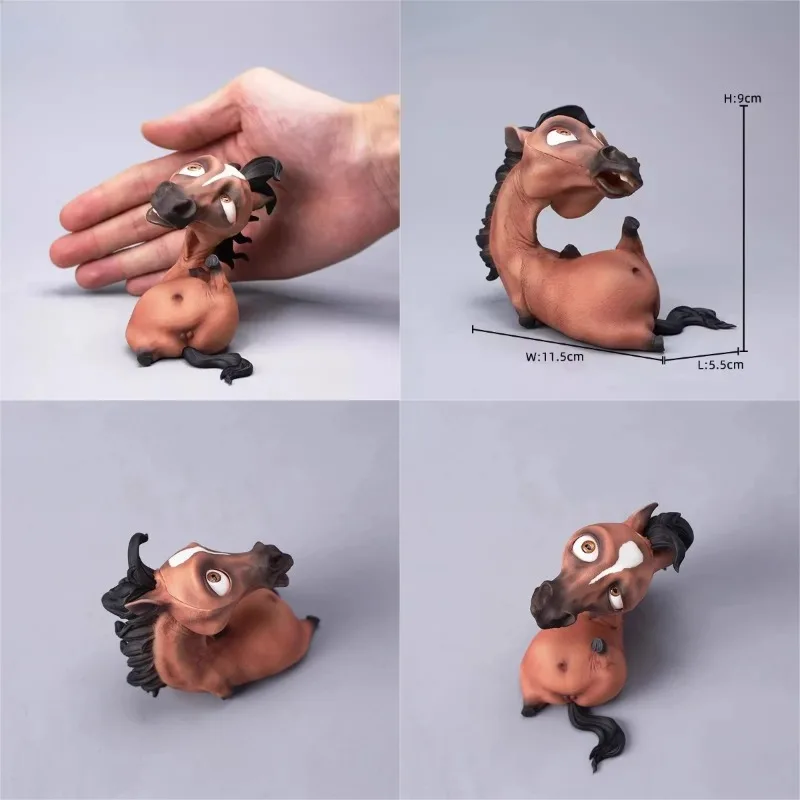 

1/6 Scale 12 Chinese Zodiac Collection Horse Figurine Resin Animal Model for Accessories Toy Figures Gifts Desktop Ornament