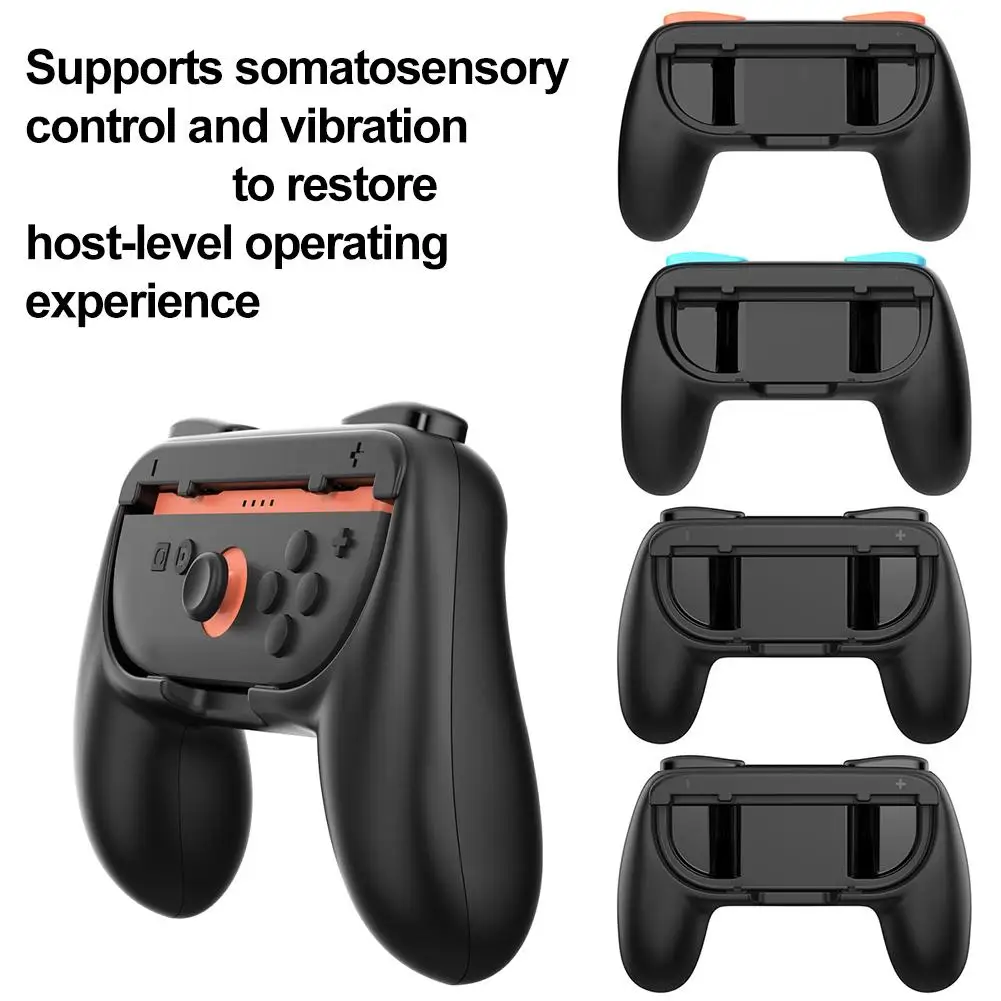 2 個のグリップキット NS 2 ジョイパッドハンドグリップシェルコントローラーゲームパッドスタンドホルダーブラケット SWITCH 2 OLED 用