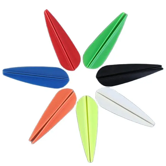 50pcs/lot Rubber Arrow Vanes 2 / 2.5 / 3 / 4 / 5 inches Plastic Fletch Vanes Archery Feathers for arrow Archery DIY