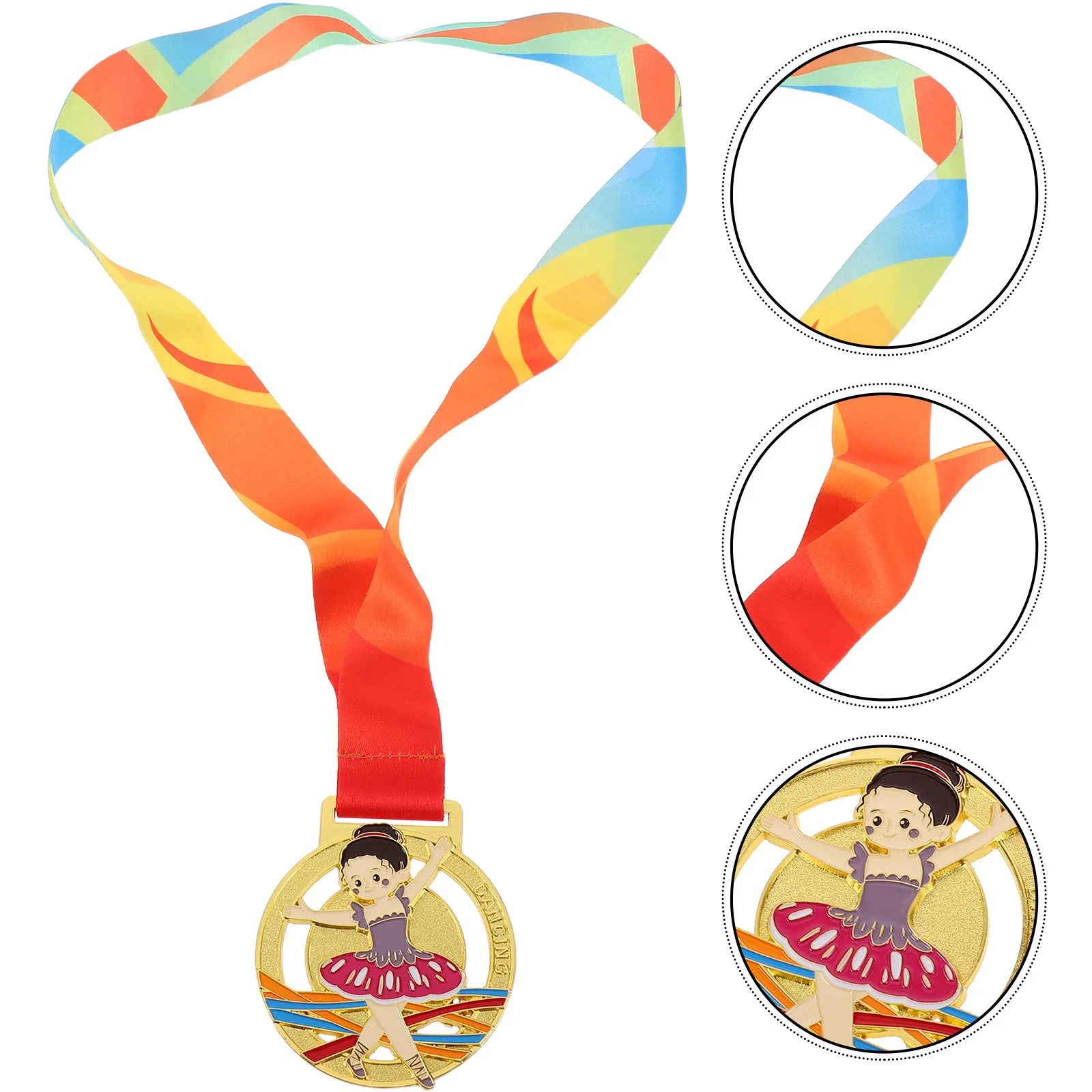 

Gold Dance Award Medals for Kids Trophy Award Prize for Kindergarten Ballet Competitions Graduation Ceremonies and School Sports