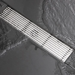 Widened water guide strip floor drain, bathroom shower room toilet floor drain