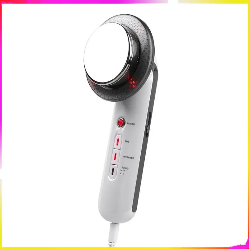 

M04K 1Set 3 In 1 EMS Infrared Body Massager Ultrasound Slimming Burner ABS+Stainless Steel US Plug