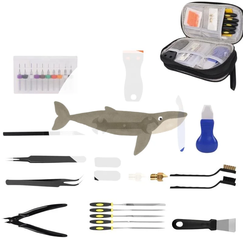 3D Printer Maintenance Tool Kit 39/42/46PCS High Quality Cleaning Repair Tools Scraper Brushes for 3D Printing Work