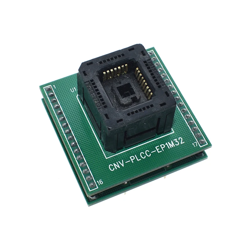 Chip Programmer PLCC32 Adapter Socket CNV-PLCC-EP1M32 0324-309 With Board For BIOS PLCC32