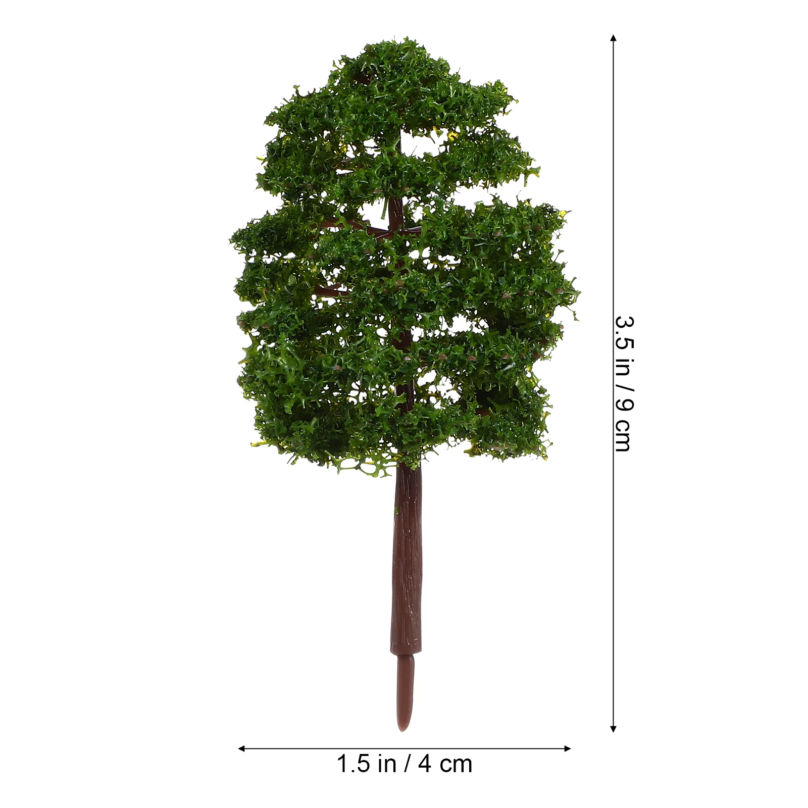 20 Stück 9 cm Landschaft Landschaft Modellbaum (Dunkelgrün) Architekturmodellbaum Grüner Modellbaum Landschaftsmodellbaum