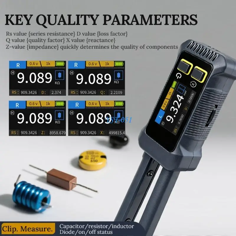 E15A MultiParameter JD1795 Meter Tweezers Measuring Resistance Capacitance Inductance Values Simultaneously for Electronics