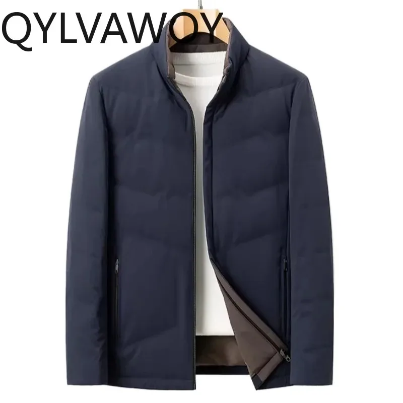 QYLVAWOY 85% Duck Down Mens Winter Jackets Sleeveless Puffer Jacket Man Lightweight Warm Coat Stand-up Collar Doudoune Hommes