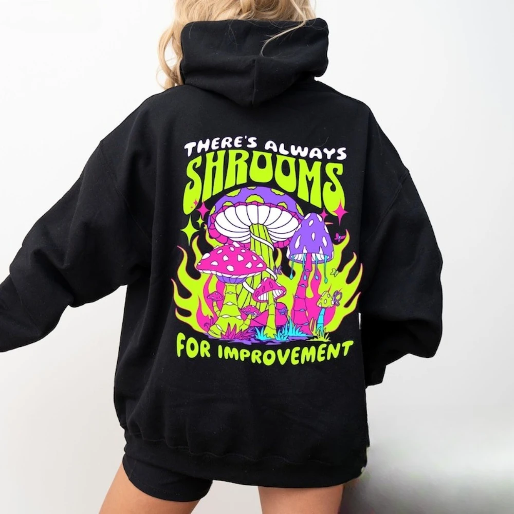 Trippy Hoodie Acid Trip Sweatshirt Psychedelics Duplex Printing Hoodie Magic Mushrooms Hoodies Hiphop Men Women Casual Tops