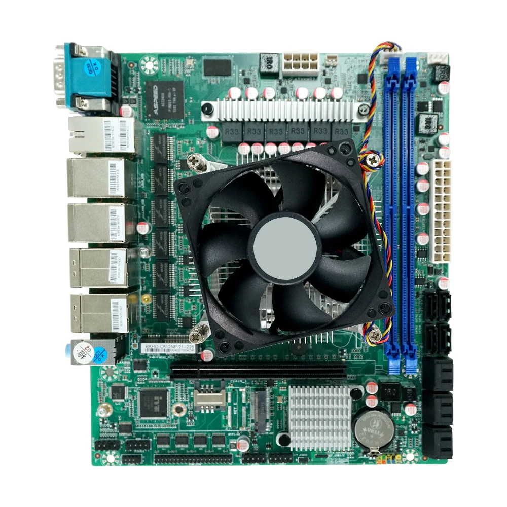 Ikuaios flexatx server motherboard c612np mit xeon E5-2650V4 für server vm router firewall 6x2,5 ge 10xsata raid