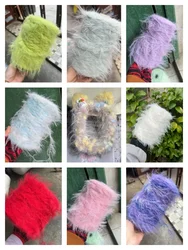250g/500g/ Group Non-shedding 10 Cm Long Mink Wool Thread DIY Handwork Woven Plush Scarf Hat Blanket Material Wool Thread