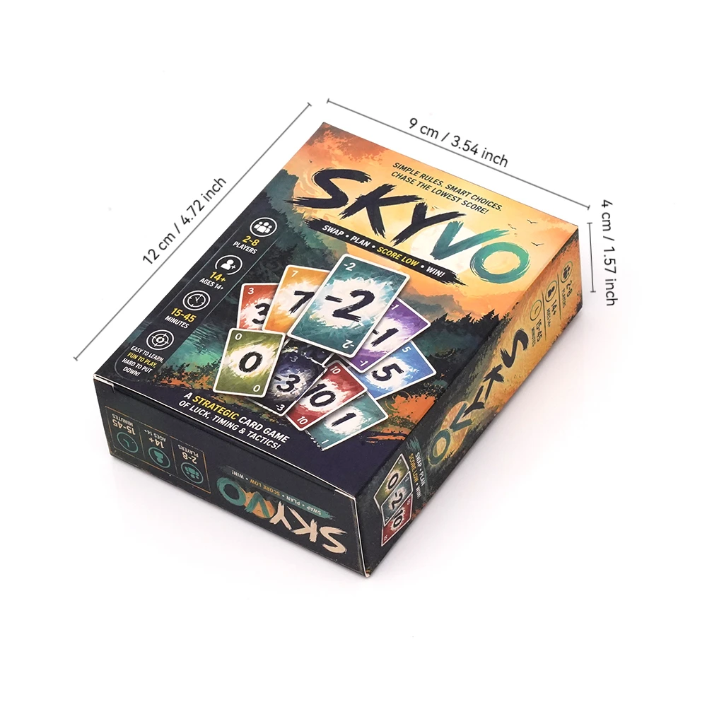 Strategic Number Matching Card Game Fast Paced Score Reduction Gameplay Swap Reveal And Eliminate Cards Family Party Tabletop Ga