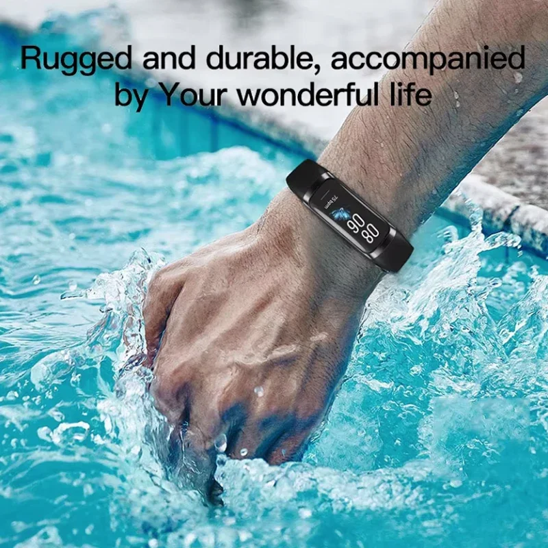 1.1 polegada amoled relógio inteligente banda smartwatch feminino monitoramento de freqüência cardíaca à prova dwaterproof água masculino pulseira inteligente esportes rastreador fitness