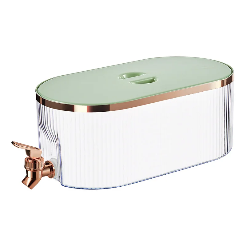

Household gold-plated cold kettle faucet refrigerator refrigeration kettle plastic 5.3L large-capacity fruit tea cold drinking