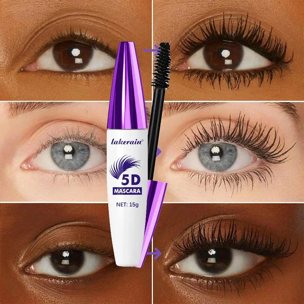 5D الماسكارا الطبيعية المتطرفة متعدد الألوان رمش تمديد قاعدة مقاوم للماء طويلة الأمد الألياف إطالة تشكيل لصق مستحضرات التجميل