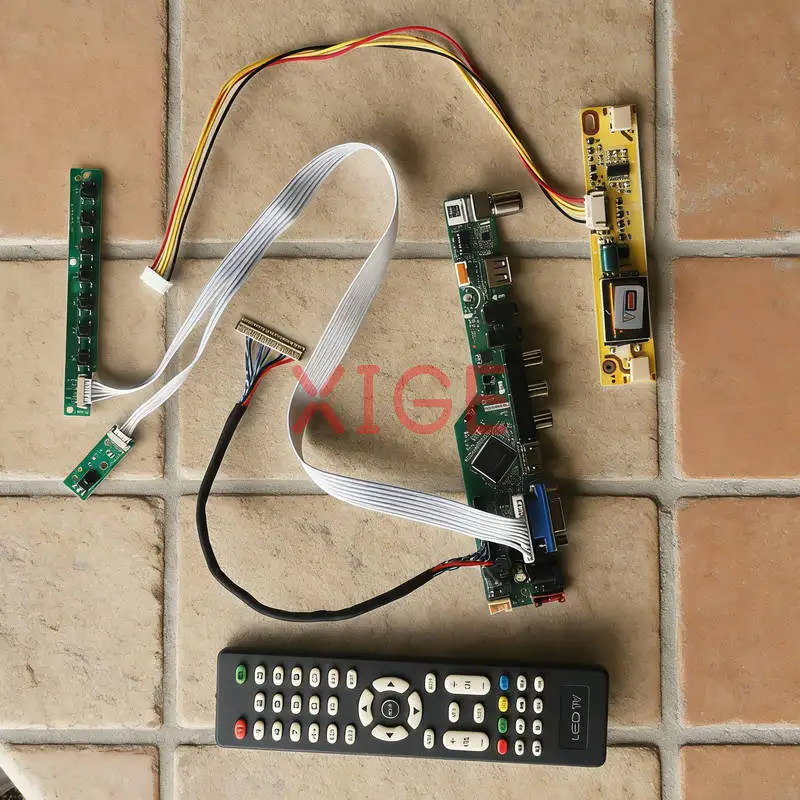 

Для LTN160HT03 LQ164M1LA4AB LQ164M1LA4A LTN184HT01 Комплект платы привода экрана 30-контактный LVDS 2-CCFL 1920x1080 USB + AV + VGA + HDMI 1920*1080