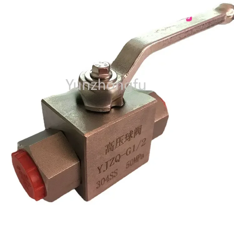 

304 Stainless Steel High Pressure Hydraulic Ball Valves Manual Switch Valve KHB YJZQ-G1/2 2/3/4/6 Minute 1 Inch