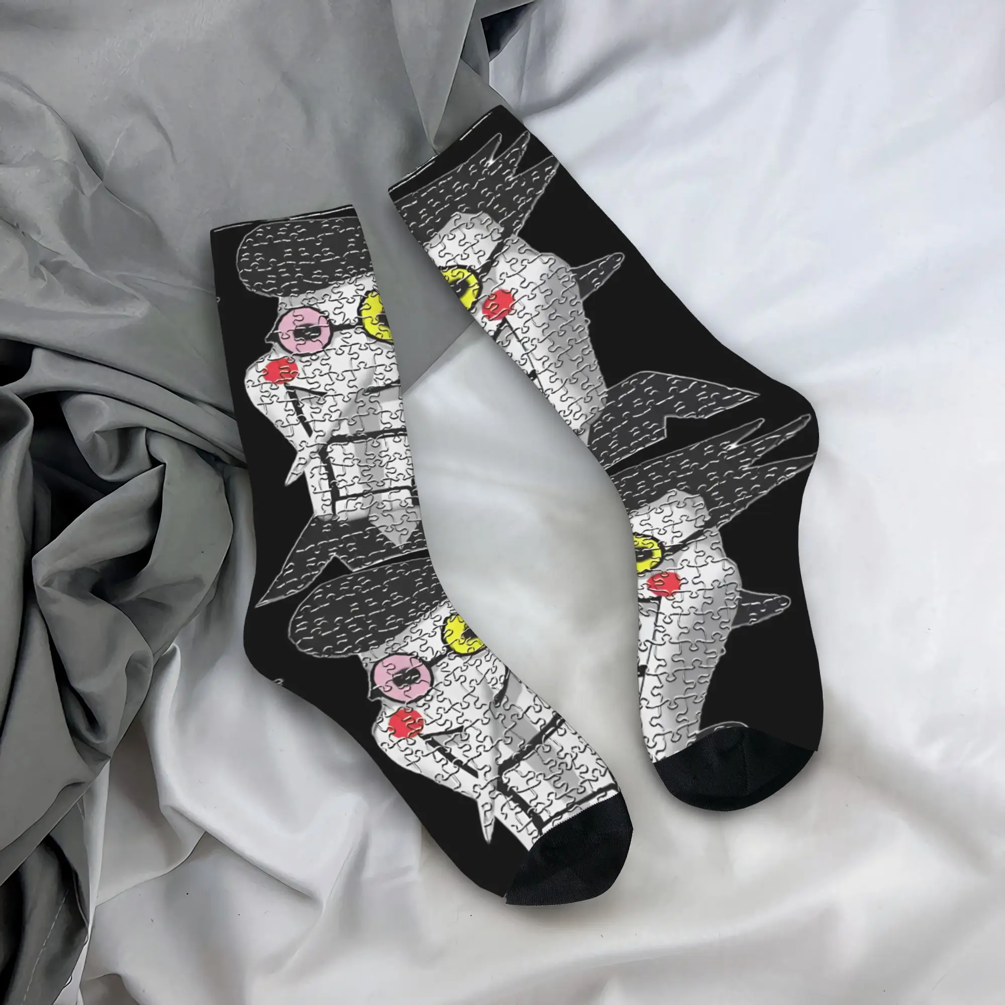 

Мужские носки Spamton NEO Deltarune Game, противоскользящие качественные носки, зимние корейские графические носки для бега