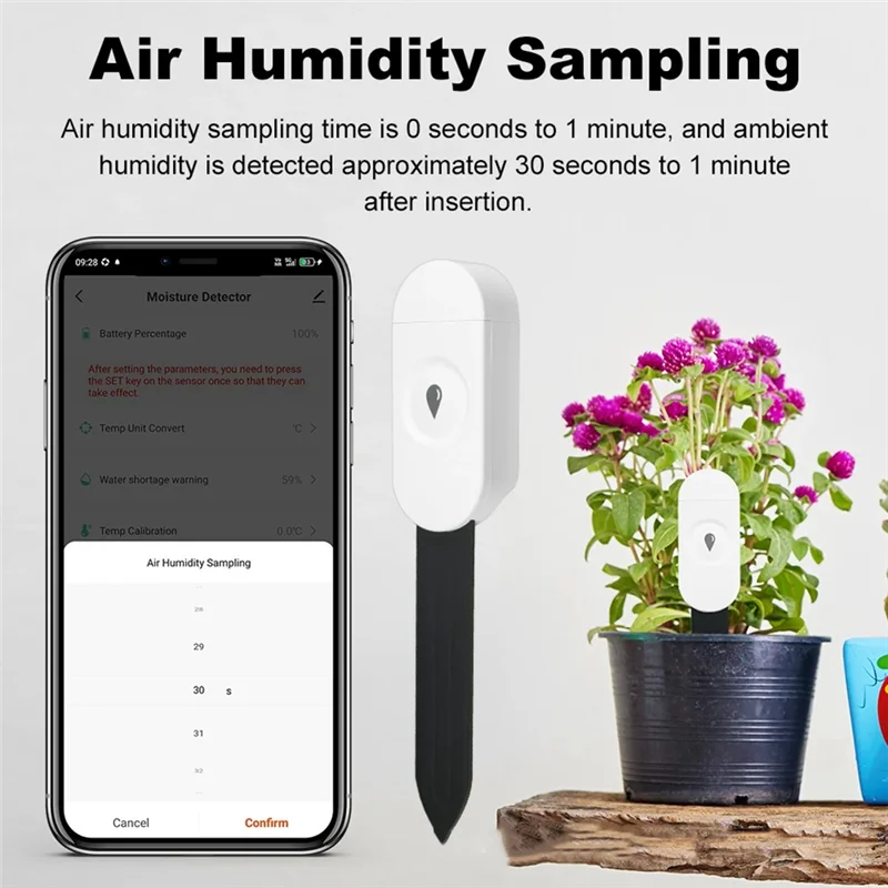

AA60-Zigbee датчик влажности почвы, тестер температуры и влажности сада, автоматический детектор орошения для домашнего помощника Z2M