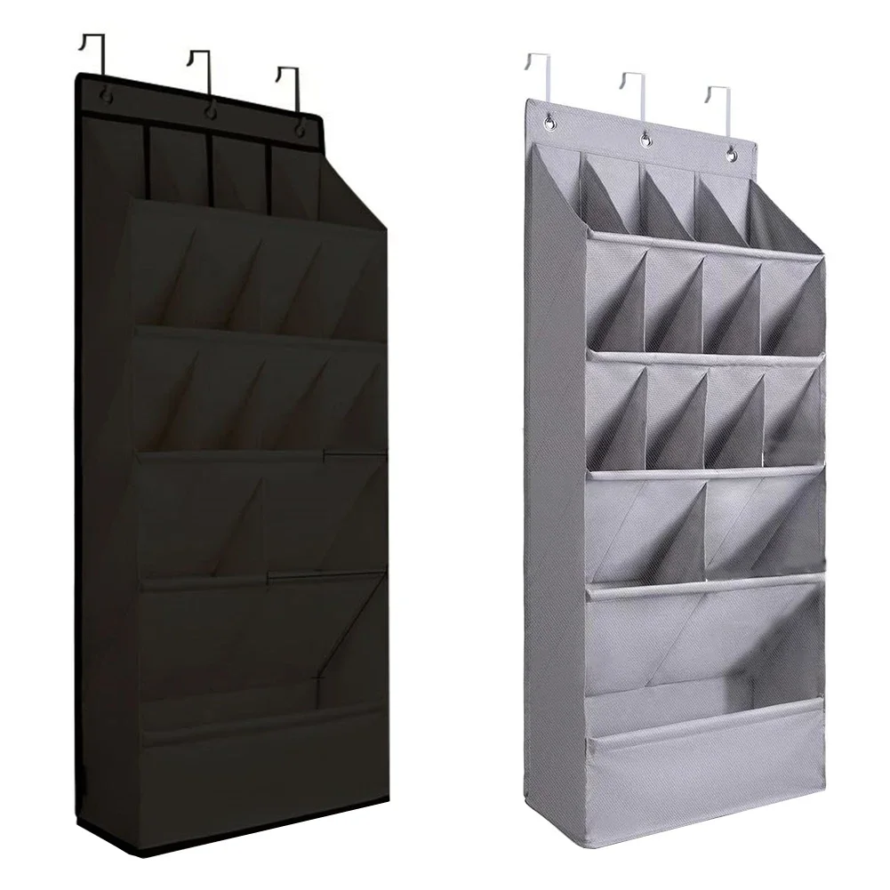 Hängender Schuh-Organizer für 12 Paar große Taschen, Schuhhalter, Schuh-Organizer, Türhänger, Türschuh-Aufbewahrungsregal mit Taschen