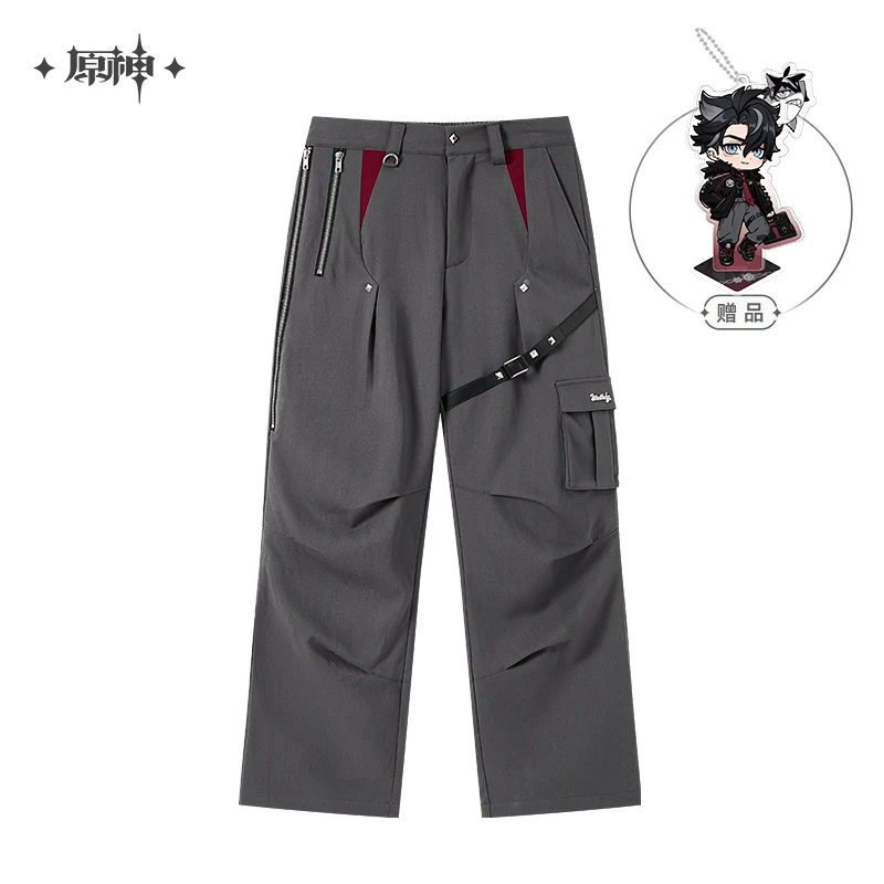 Official MiHoYo Anime Game Genshin Impact Wriothesley Cosplay Casual Trousers Doujin Fasihon Couple Pants Birthday Gifts