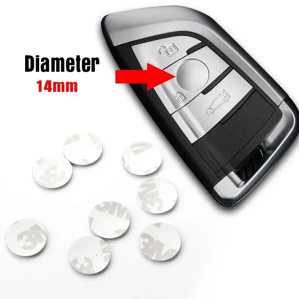 Emblema de Repuesto para Llave de Coche de 14 mm, Adhesivo para Llave de Coche para Volkswagen, Mazda, Benz, Honda, Lada, Nismo, Seat, Skoda, Peugeot, Opel, Alfa