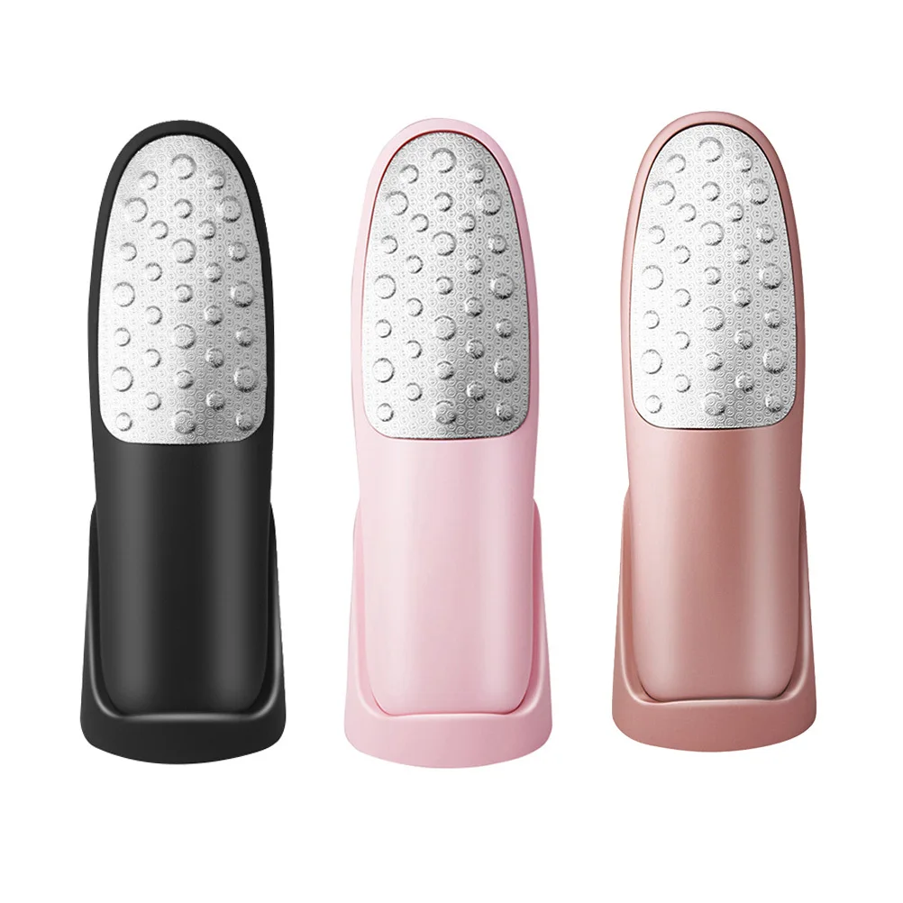 

Stainless Steel Foot Callus Remover Dead Skin Exfoliator Pedicure Tool for Women Men Rose Gold Base Design Long Lasting