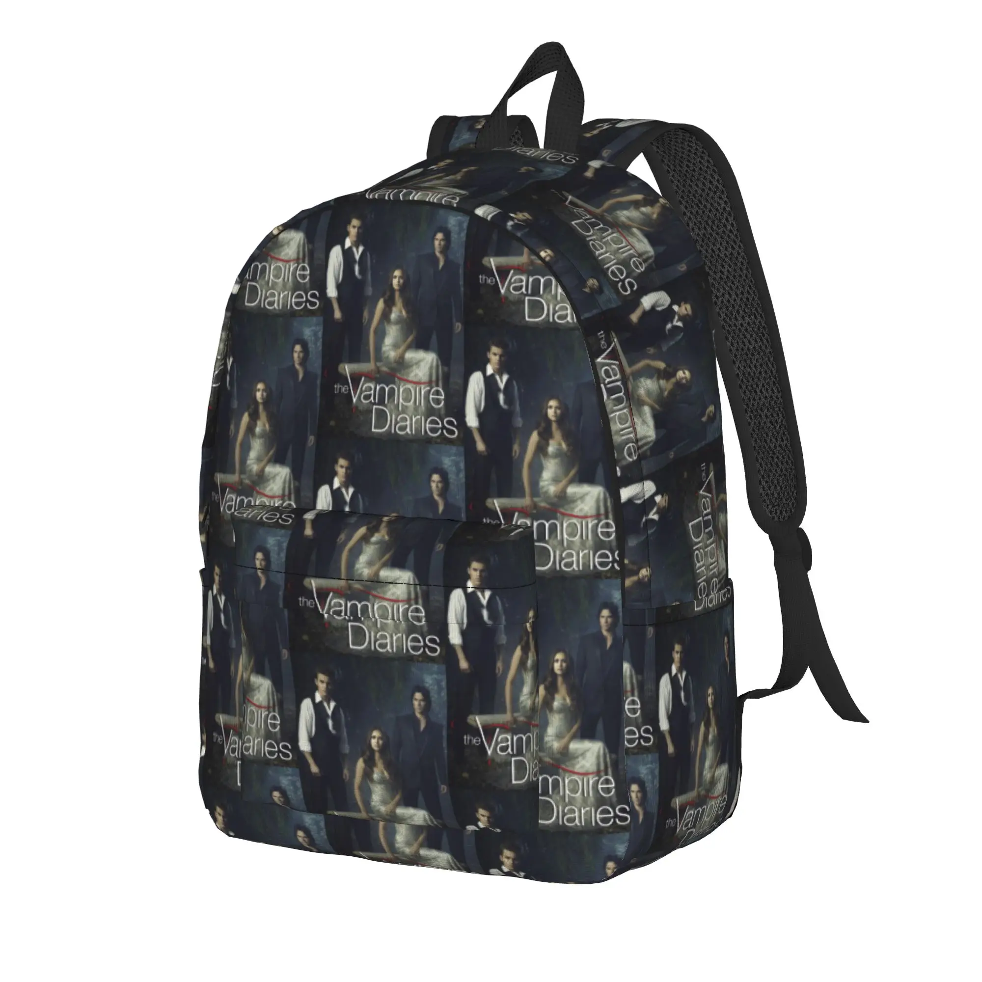 The Vampire Diaries Resuable Movie Backpack Damon Salvatore Fun Backpacks Student Camping Soft School Bags Design Rucksack
