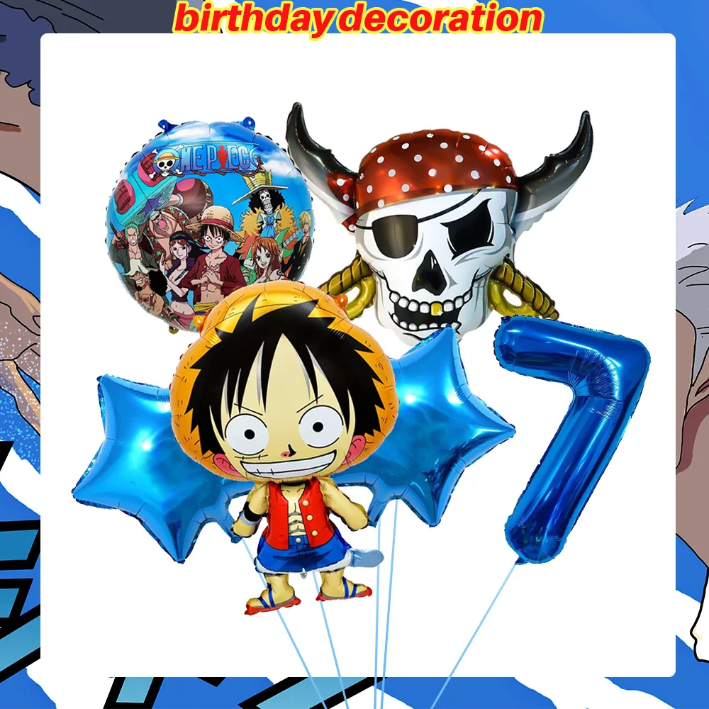One Piece Geburtstagsparty-Dekorationsset Anime-Figur Luffy Zoro Teller Tischdecke Kuchendekoration Partyzubehör Geburtstagsgeschenke – Detail 40