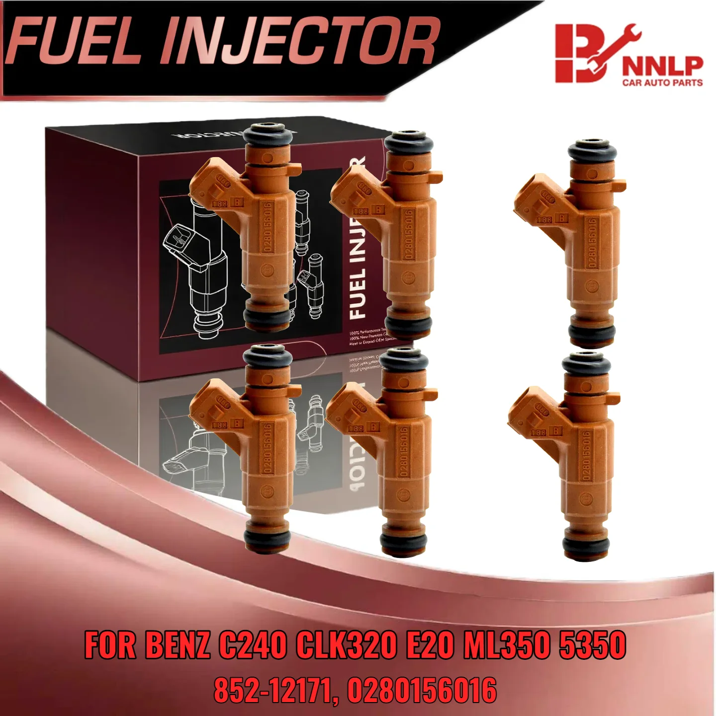 

For Mercedes Benz C240 E320 CLK320 ML350 S350 6PCS Fuel Injector Set 0280156016 85212171 3.2L