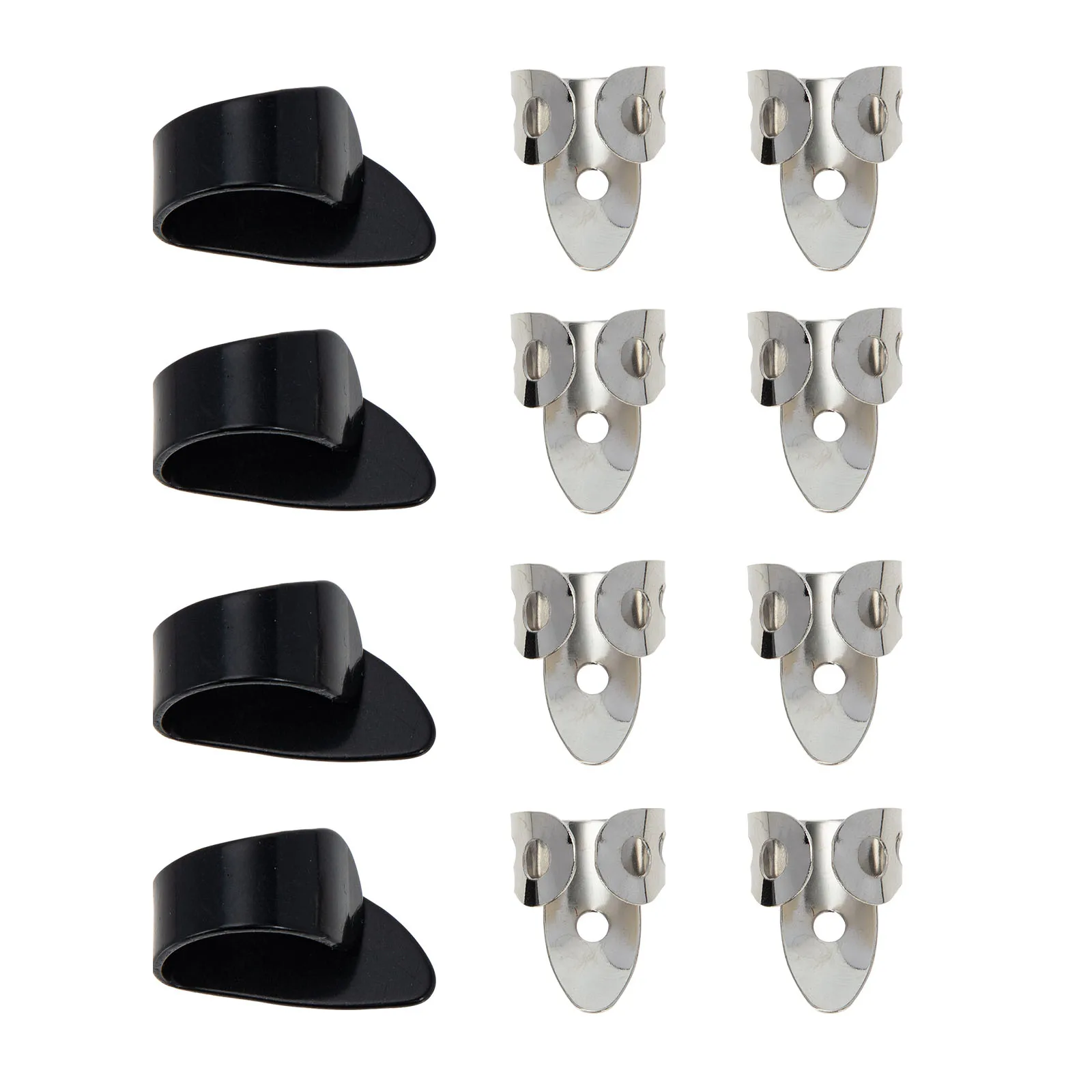 

1 set Stainless Steel Guitar Finger Picks Comfortable Reusable Sound Enhancement Practice Accessory for Guitarists