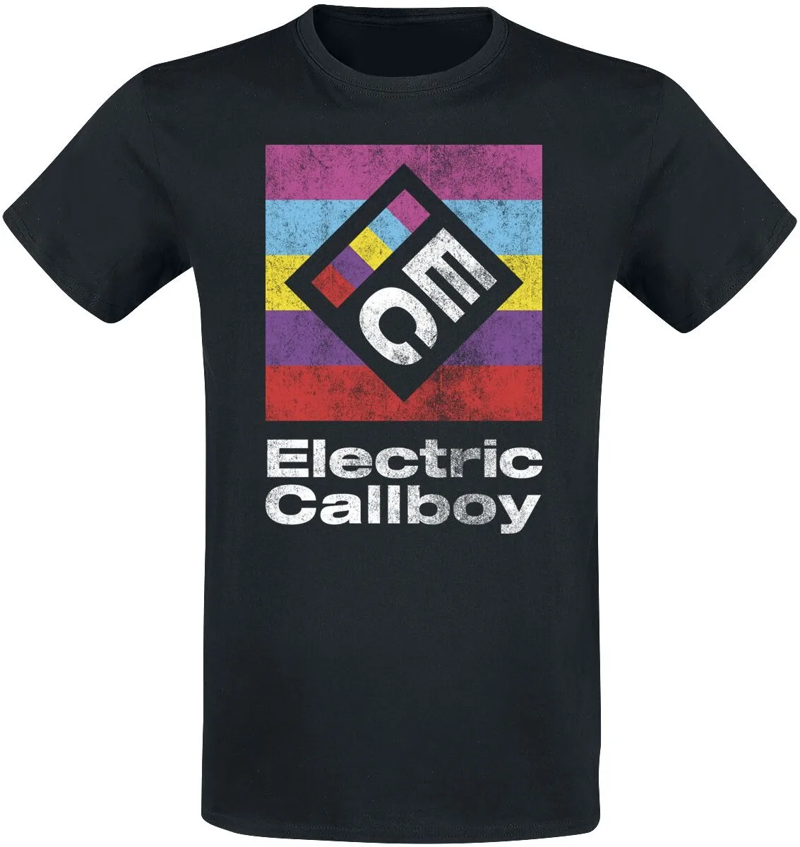 

Electric Callboy Retro Logo T-Shirt, Electronic Core Crew Neck Tee, Must-Have for Metal Enthusiasts and Edgy Style Lovers