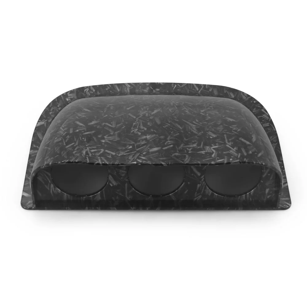 

Держатель для 3-х приборных датчиков на приборную панель, пластиковый, для датчиков 2 дюйма (52 мм), черный, под карбон, для автомобиля, BX101803-FP