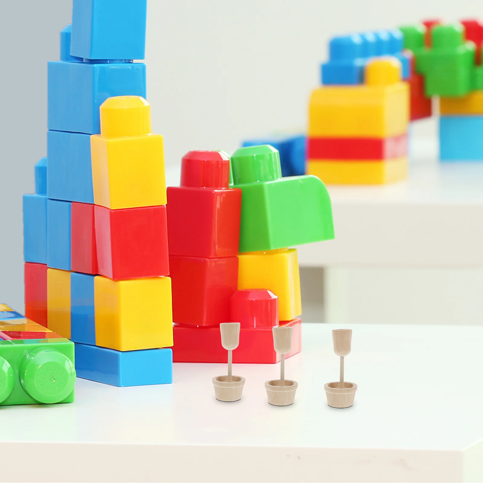 

1 set 1 Set Unfinished Mini Wood Flower Pot For Kids Diy Paintable Craft Garden Wooden Bonsai Home Decor Craft Kits For Girls